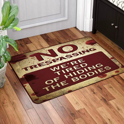 Avtomobil döşəmə paspasları – Pumpkin Head Mat Carpet - rz-warning-signs-series-7-40-60cm-skin-friendly-suede