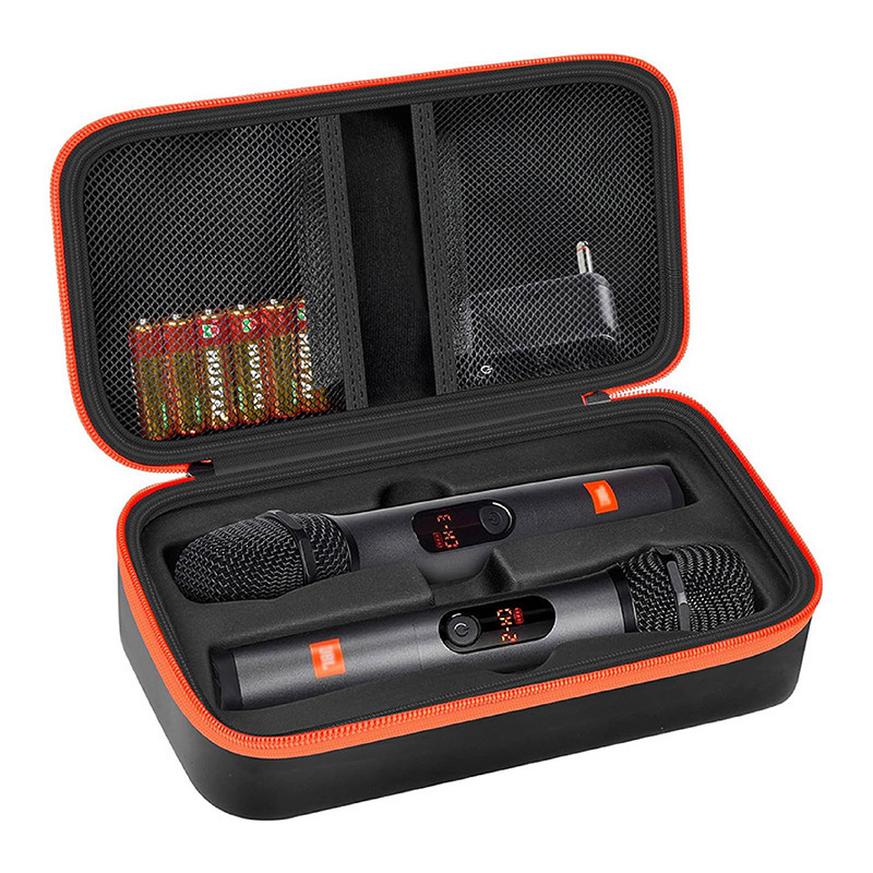 新款麦克风收纳包eva话筒包蓝牙双话筒收纳盒无线双麦克风收纳包