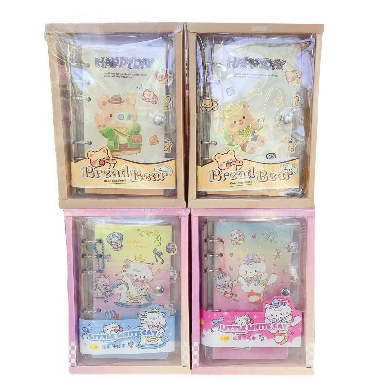 Cartoon children's notebook, removable laptop, with little bears, tear-off sheet