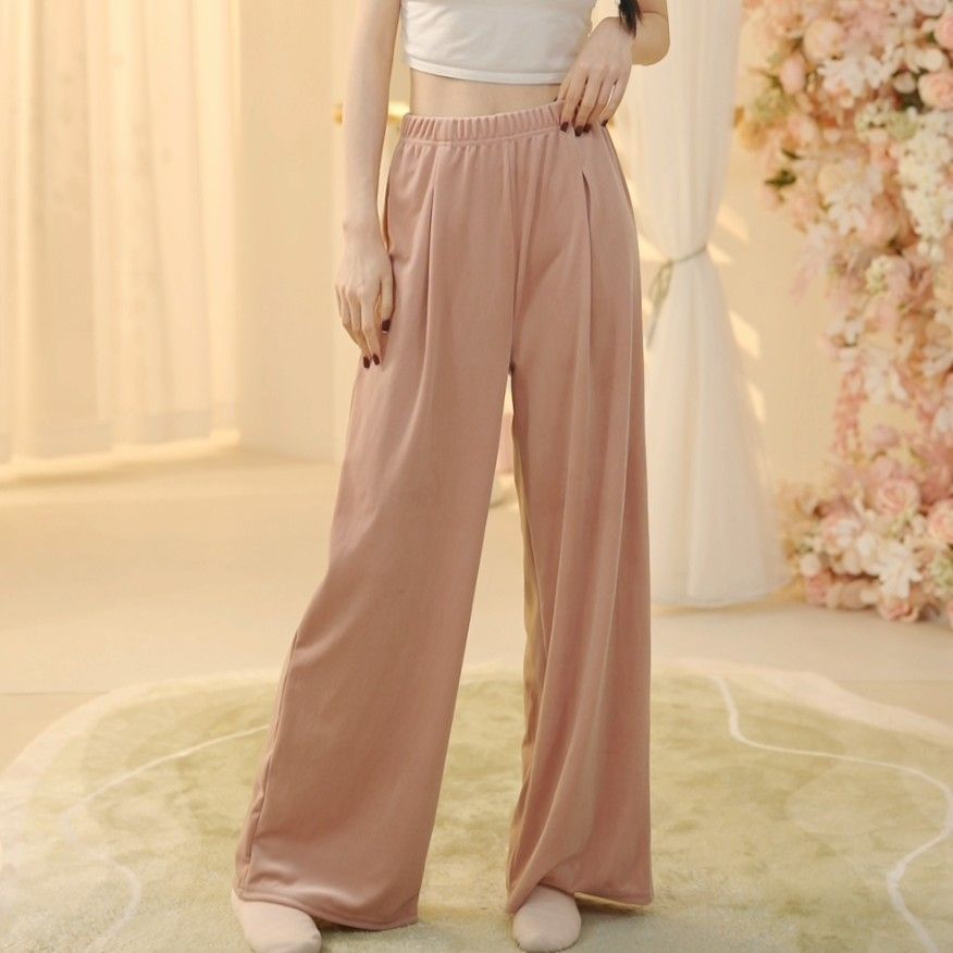 Dance Pants, Classical Dance Pants, Female Winter Teacher Warm Fleece-Lined Slimming Look Wide-Leg Pants, Modern Dance Chinese Dance Practice Pants