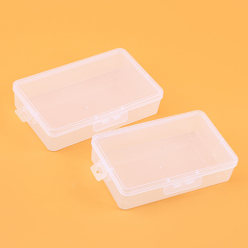 Transparent rectangular plastic accessory