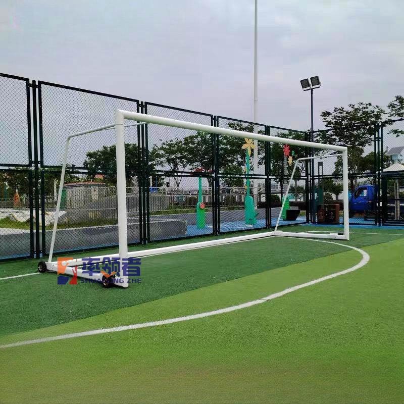 Puerta móvil al aire libre del balompié de la aleación de aluminio galvanizó la puerta del balompié de la persona del acero inoxidable siete-Persona 11