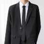 潮流休闲黑色西服外套