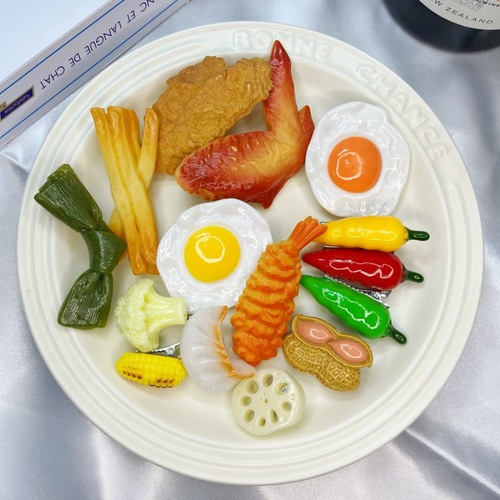 Fun and creative Korean simulated food hairpins, funny barbecue personality side clips, female bangs clips, hair accessories, hair accessories wholesale