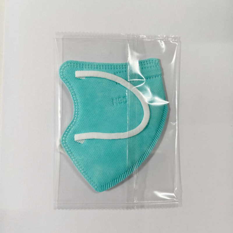 Green children's medical mask, pack