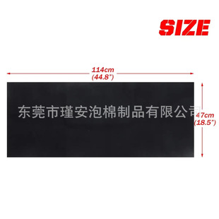 Cross-Border Black Rectangular 47X114Cm Household Kitchen Smoke Exhaust Ventilator Activated Carbon Filter Cotton