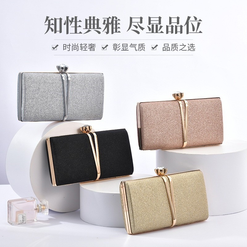 Cross-border Supply European and American Women's Fashion Clutch Bag Sequin Elegant Dress Dinner Bag Single Shoulder Crossbody PU Bag Cross-border Supply European and American Women's Fashion Clutch Bag Sequin Elegant Dress Dinner Bag Single Shoulder Crossbody PU Bag
