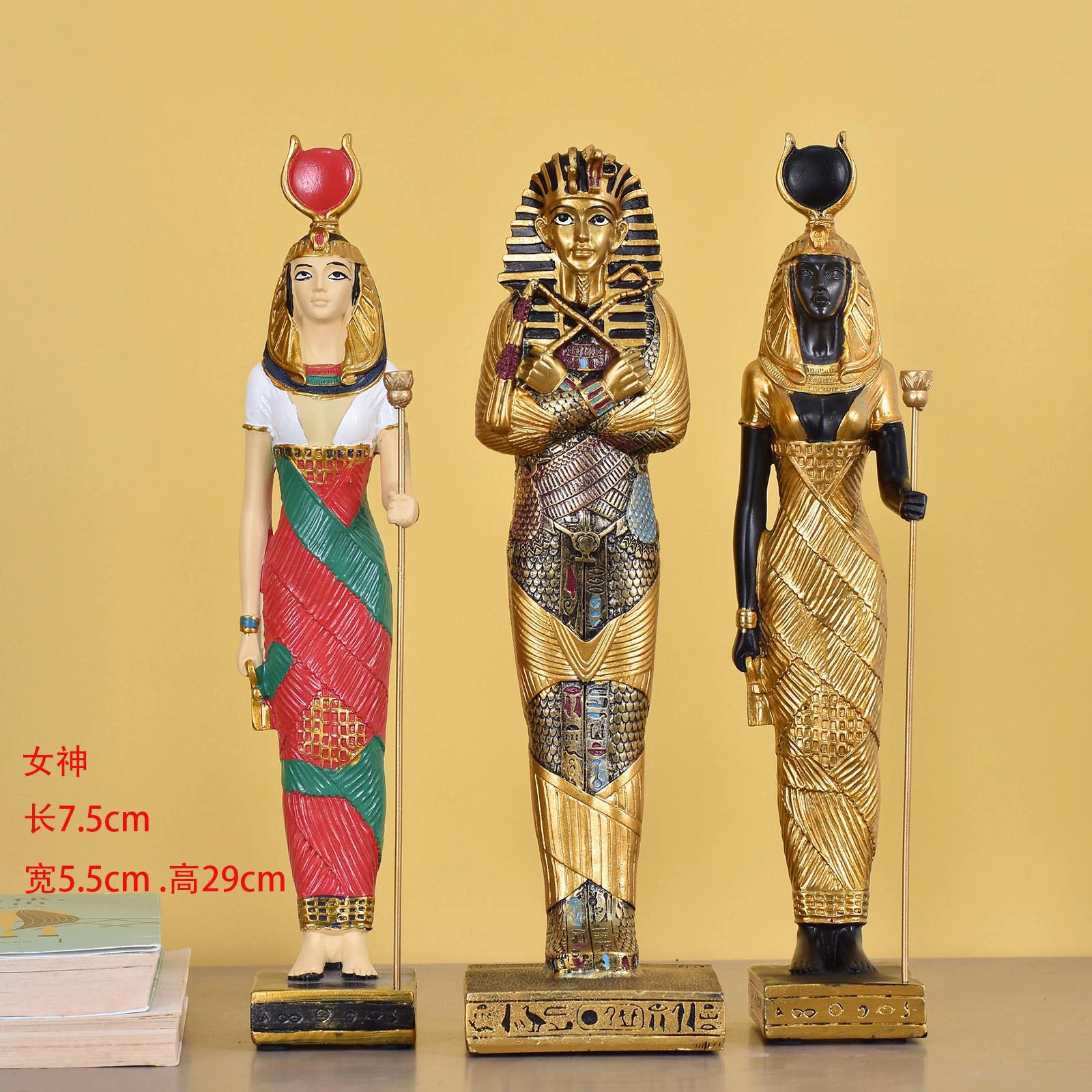 古埃及法老旅游纪念品摆件拉美西斯二世图坦卡蒙伊西斯狮身人面像