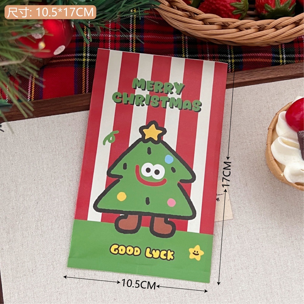 Tengyi original de Navidad bolsa de película de papel de Navidad bolsas de regalo bolsas de bocadillos horneado bolsas de embalaje selladas bolsa de almacenamiento lote