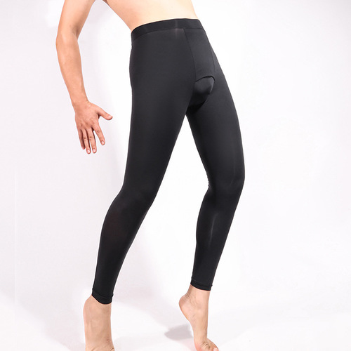 Ultra-thin warm all-in-one pants, heating muscle bottom mask pants, autumn and winter bottoming men's autumn pants, horizontal access control, large size 200 pounds