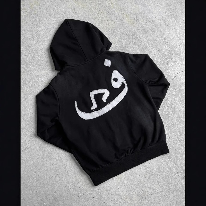 808Vision Zipper Jacket Pants Cross-border Fashion Brand Loose Cardigan y2k Top Black Sweatshirt Hoodie 808 808Vision Zipper Jacket Pants Cross-border Fashion Brand Loose Cardigan y2k Top Black Sweatshirt Hoodie 808