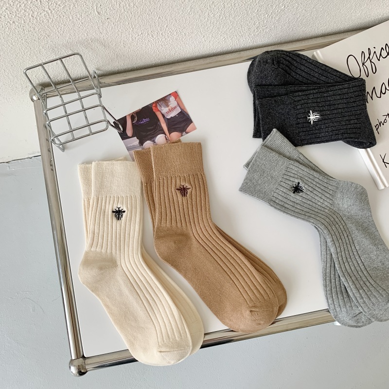 Unisex Simple Style Bee Cotton Crew Socks A Pair display picture 4