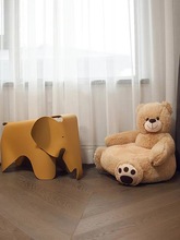 卡通动物熊猫儿童小熊沙发坐椅毛绒玩具公仔懒人靠垫坐垫布娃娃