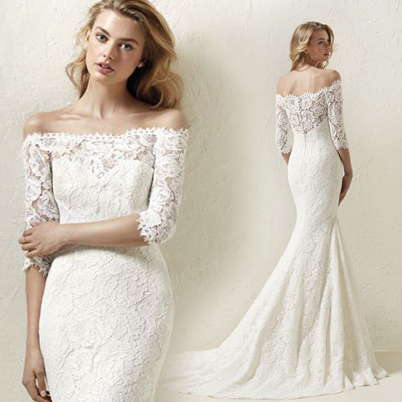 Lace wedding dress