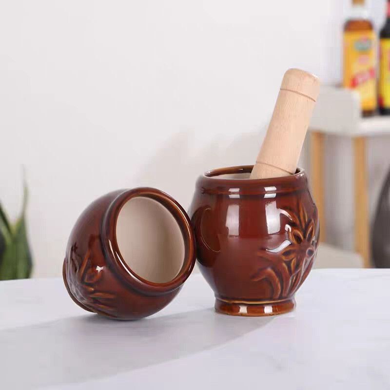 Manual Garlic Pounder Stone Garlic Mortar Garlic Masher Garlic Press Garlic Grinder Mortar Jar Ceramic Garlic Mortar Household Manual Garlic Pounder Stone Garlic Mortar Garlic Masher Garlic Press Garlic Grinder Mortar Jar Ceramic Garlic Mortar Household