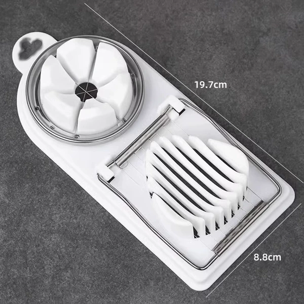 White [two -in -one] Double -use egg cutter