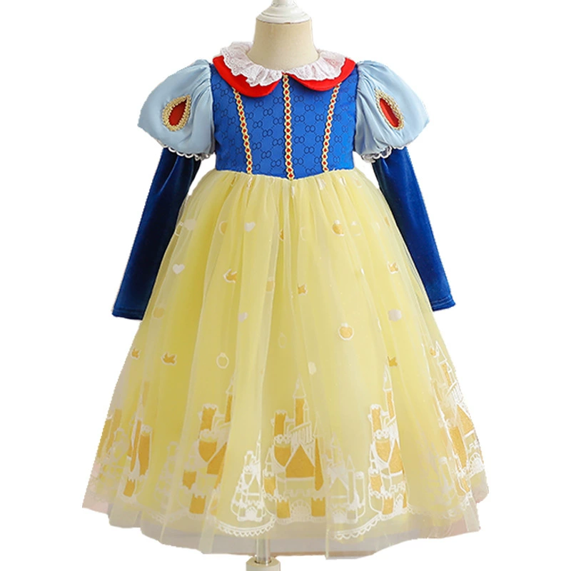 Autumn brand cute long-sleeve for princess, dress, “Frozen”, halloween