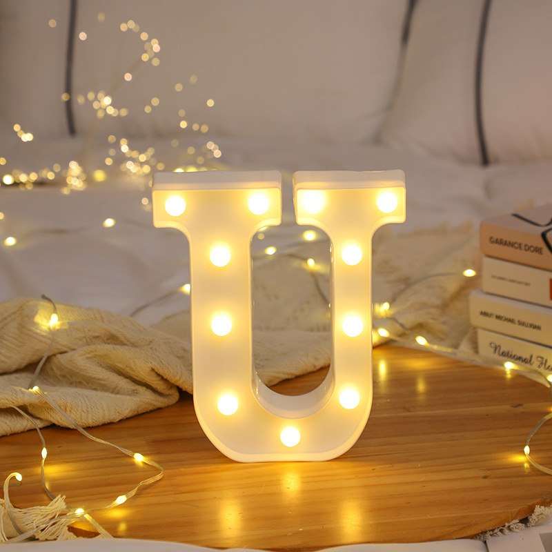 LEDレターライト告白プロポーズ誕生日告白新婚英数字英語シーンレイアウト装飾スタイリングライト|undefined