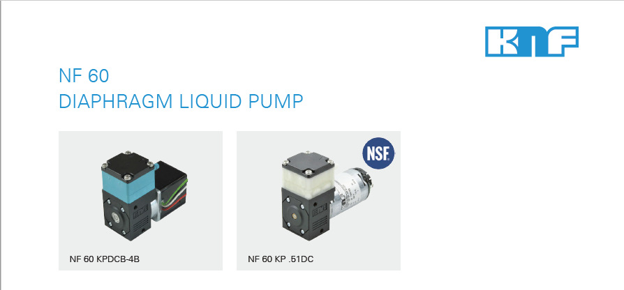 产品 推荐 微型隔膜液泵NF60KPDC 电压DC12V & DC24V
