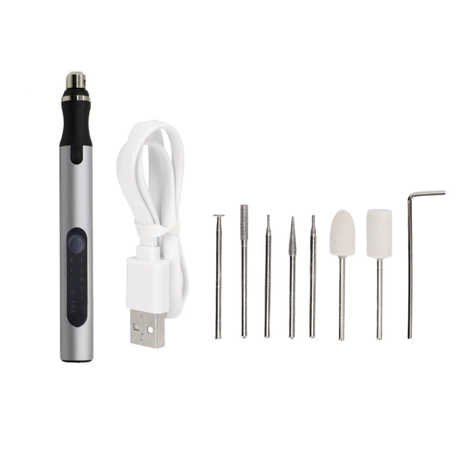 Гравировальный станок Небольшой ручной мини-электрический шлифовальный станок Нефритовый столярный гравировальный станок для резки 12 комплектов