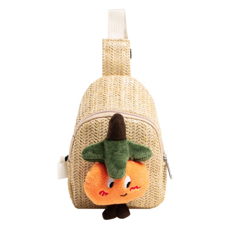Bolso crossbody tejido a mano para niños pequeño bolso de pecho de dibujos animados lindo oso niña fuera mochila bebé mini monedero