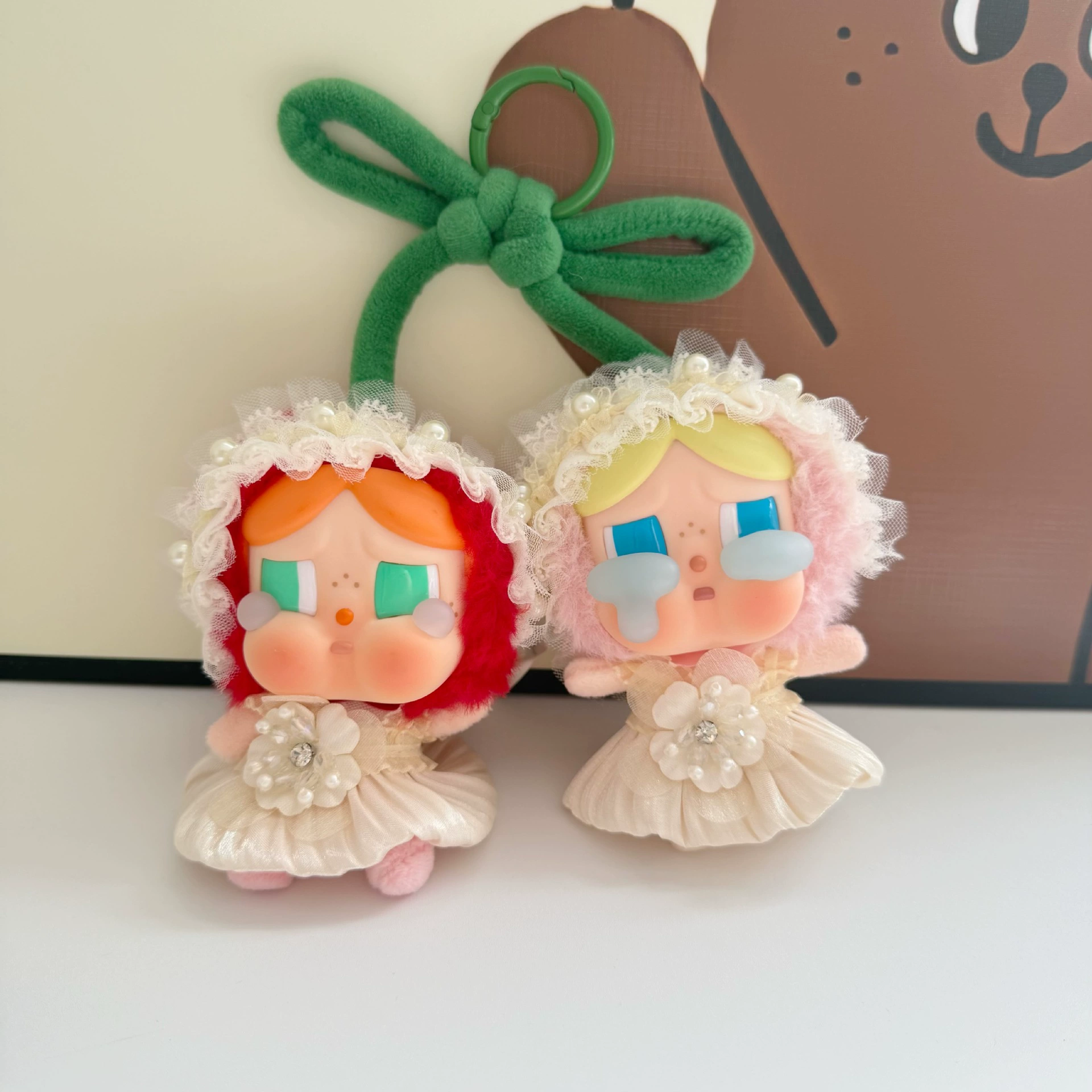 Love God's Tears Essence Card CRYBABY Crying Baby Sweet Together Rhinestones Blossom Skirt Set от Pop Mart