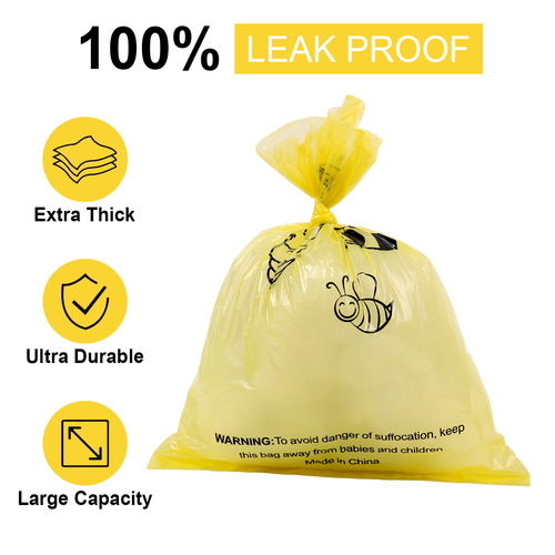 New bee-themed hanging flower scented high-thickness and tough pet waste bag that is biodegradable