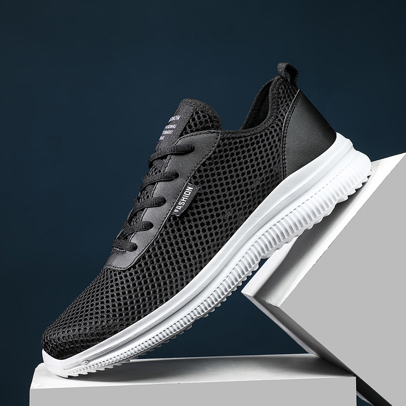 大碼男鞋春夏季網布鞋MD底運動鞋網面休閑鞋網鞋低幫跑步鞋跨境