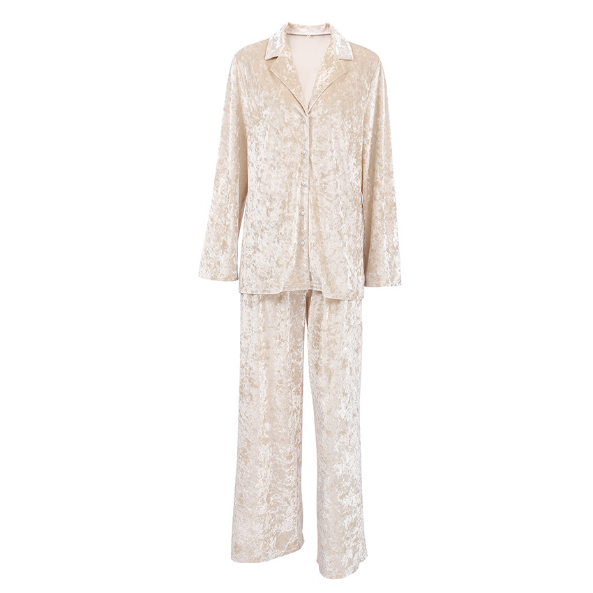 700g Weight Long Sleeve Sleeve Length Pajamas Lingerie Type Single Breasted Placket Type Spandex, Polyester, Diamondmax velvet Fabric Type Regular Top Length Pants Sets Sets Type 2 Pieces Set Quantity Home Occasion Turndown Neckline Breathable Function Regular Fit Fit Type Solid Color Pattern Winter, Summer, Spring Season Women's Gender Simple Style Style Home Women's Simple Style Solid Color Spandex Polyester Diamondmax Velvet Pants Sets Pajama Sets 4