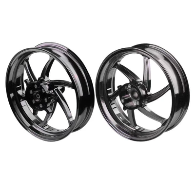 Motorcycle wheel hub, aluminum alloy front and