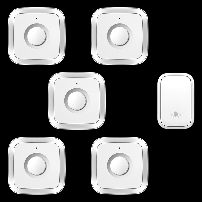 门铃无线家用不用电池电子遥控门玲超远距离智能门铃一拖五呼叫器