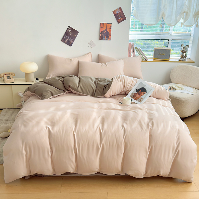 Light jade + light gray / Single quilt cover: [110x150cm]