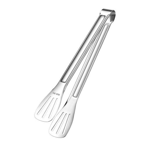 Food tongs 304 stainless steel thickened bread tongs barbecue steak barbecue tongs buffet food tongs drop shipping