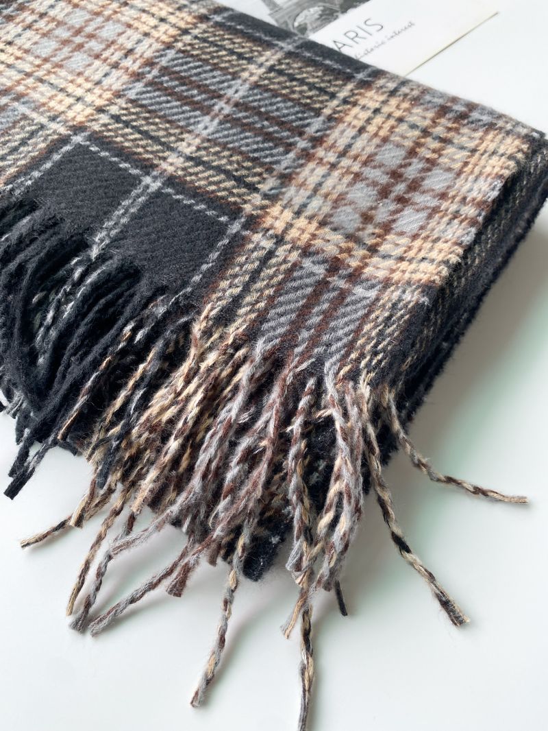 Nuova piccola sciarpa scozzese coreana fresca 2025 per tenersi al caldo in inverno, sciarpa universitaria carina e spessa, versatile per studenti_voghion.com