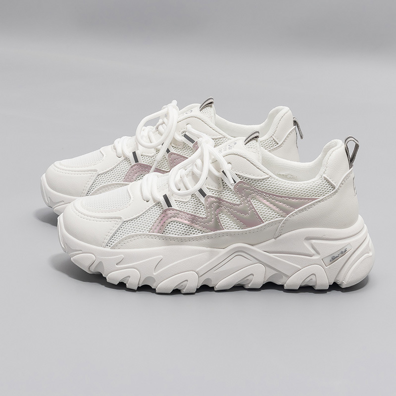 Zapatos estilo Dad para mujer, primavera y verano 2022, nuevos tenis versátiles con suela gruesa que aumentan la altura, estilo coreano, zapatos casuales de moda 7787