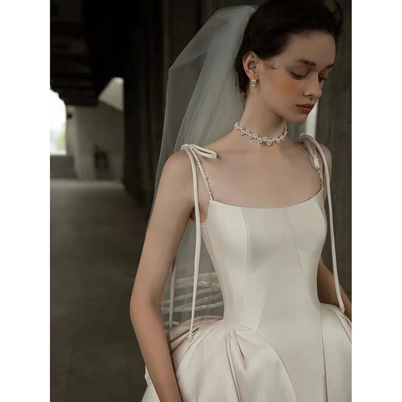 Retro summer wedding dress