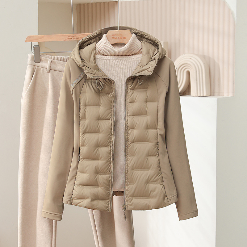 [90 Goose down] Ultra-Light Sports Yoga down Jacket Women's Outdoor Lightweight Seamless Fitness Wear Slim Fit Jacket