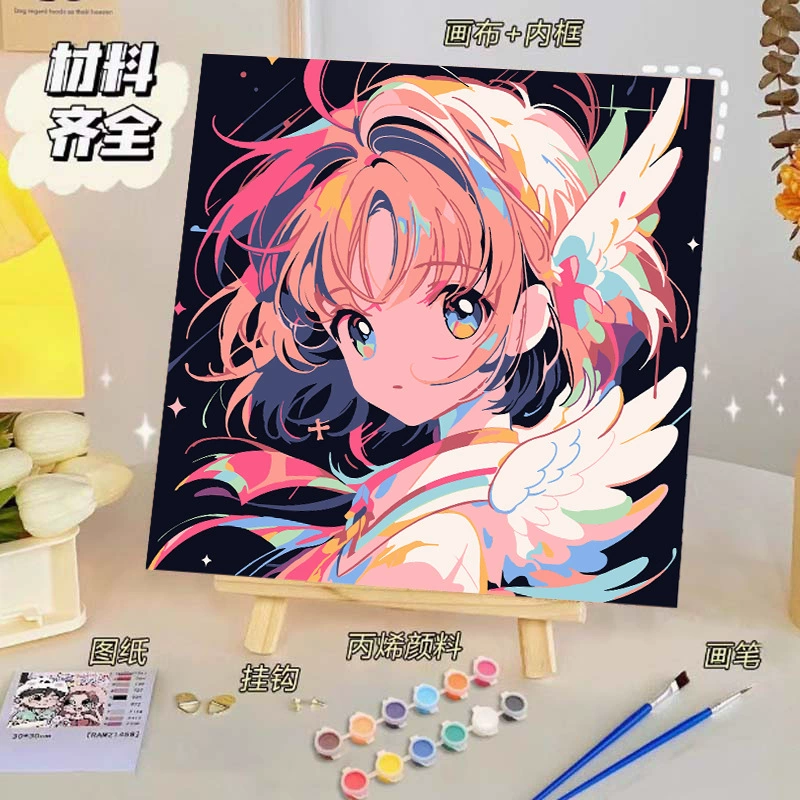 Цифровая раскраска для учеников начальной школы, акрил, ручная работа, высокое качество, оптом