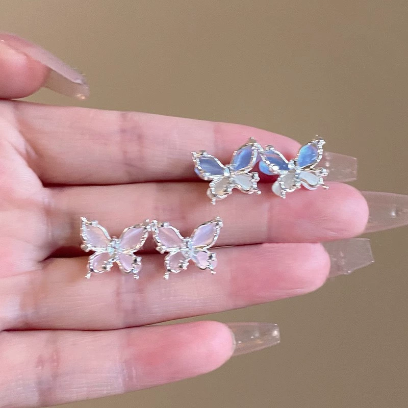 Серьги маленького дизайна, кошачий глаз