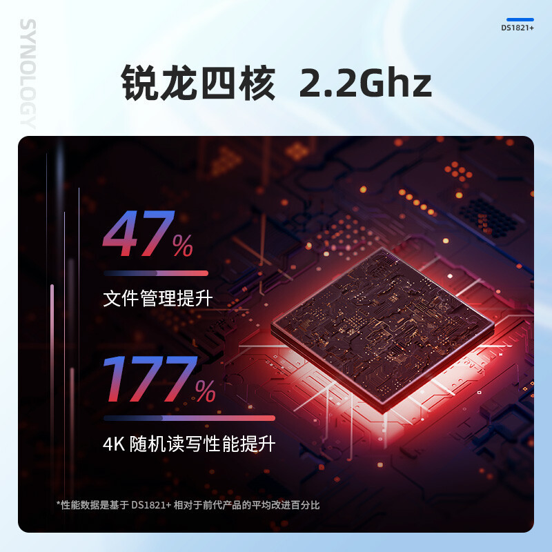 群晖DS1821+ 四核心8盘位 NAS 网络存储服务器文件服务器数据备份