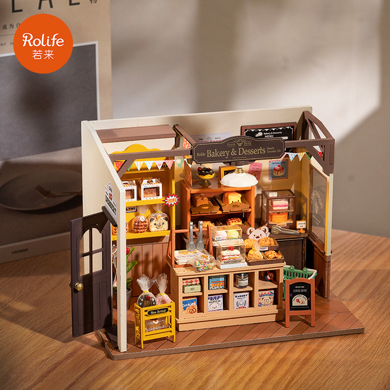 If you come to diy hut becca bakery hand-assembled miniature house model toy creative birthday gift