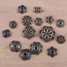 古铜色合金花托隔片珠托diy手工材料编织穿珠手链项链饰品配件