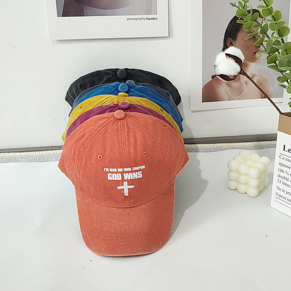 Unisex EN GUD VINNER bokstäver het målning trend mode basebollkeps alla nyanser casual män och kvinnor_voghion.com