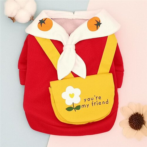 Puppy Dog Clothes Corgi Cute French Bulldog Spring and Autumn Clothes Teddy Bichon Pomeranian Small Puppy Cat Pet Thin Style