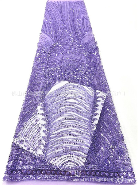 Fabricante pesado flange cuentas de tela de moda diseño europeo y americano vestido de cena vestido de tela