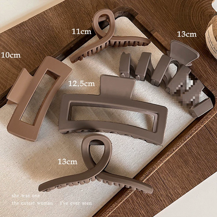 Заколки для волос, набор assorted, детские и взрослые, матовые формы 4,5–13 см