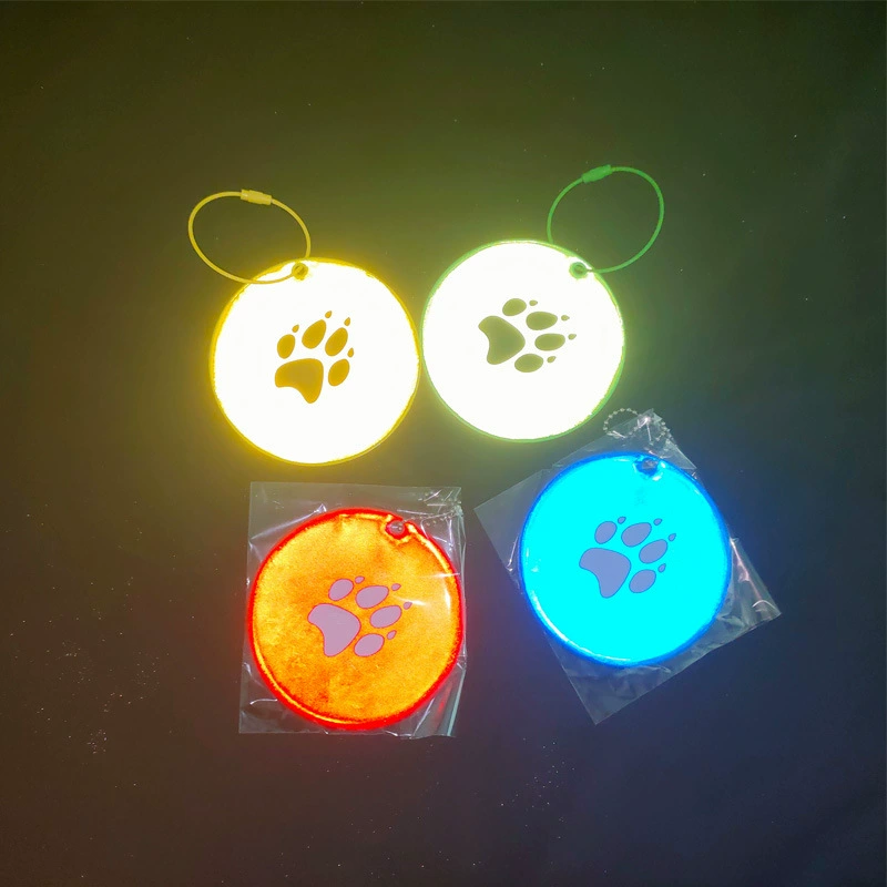 Сумка большой круговой отражающий пвх подвеска на задней части велосипеда Предупреждение о безопасности украшения для ночной прогулки безопасности Светоотражающий брелок