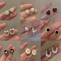 Серебряные серьги 925 пробы в корейском и французском стиле с жемчугом, высококачественные серьги с сердечками и цветами, универсальные серьги для женщин оптом