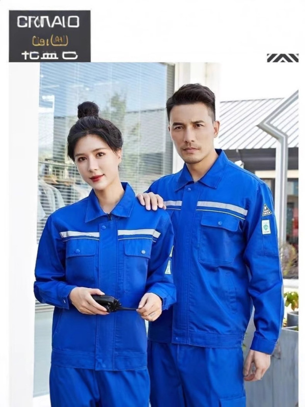 春秋防静电工作服电工套装男上衣长袖加油站耐磨耐脏劳保工装批发|undefined