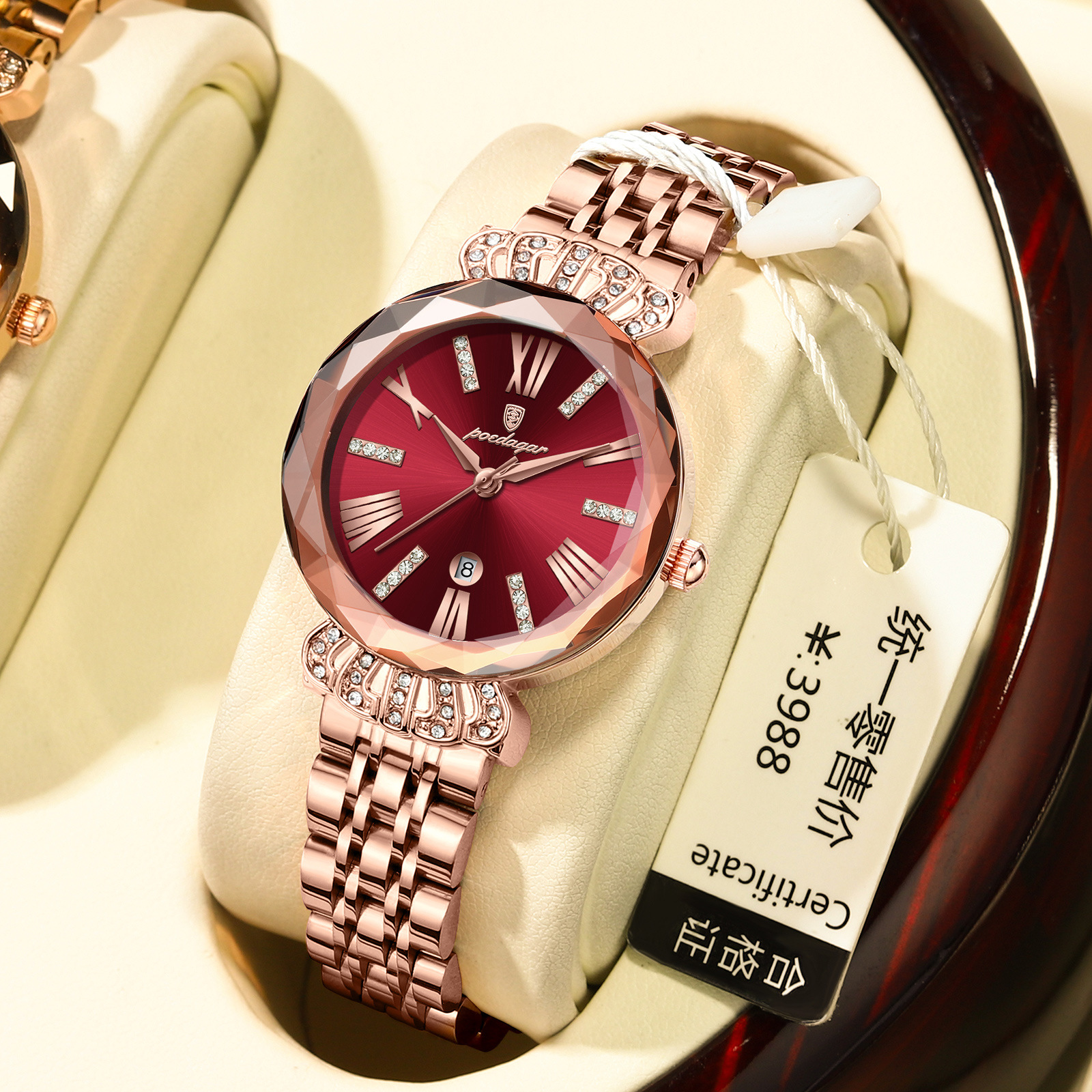 Nuevo reloj de mujer impermeable de la marca suiza, reloj de cuarzo de lujo ultrafino, transmisión en vivo, estilo explosivo de comercio exterior, entrega de una pieza